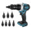(M6M8M10, multicolor) Powerful Brushless Electric Rivet Nut Machine Kit Automatic Electric Riveter Set Riveting Tool with 2