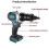 (M6M8M10, multicolor) Powerful Brushless Electric Rivet Nut Machine Kit Automatic Electric Riveter Set Riveting Tool with 4