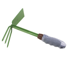 DualUse Garden Hoe and 3Prong Hand Cultivator for Digging Weeding Vegetable Gardening