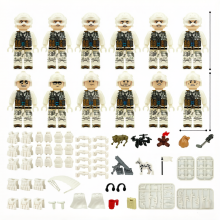 12 PCS Snow Leopard Special Forces Building Blocks & Bricks Action Figures Christmas Gift for Children