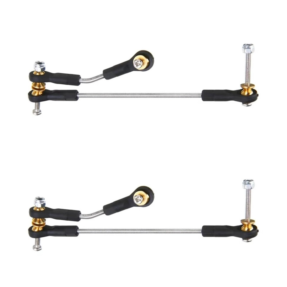Rc Steering Link Upgrade Kit For Wpl C14 C24 C34 1/16 Rc Cars, Durable Metal Servo Link Rod Replacement 9351714627344