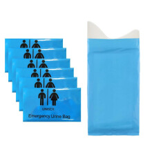 Disposable Urine Bags 750ml with Double SelfSealing Closure, Travel Pee Bags for Car, Camping and Outdoor Use