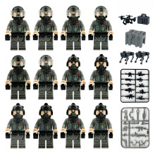 12 PCS Future Tech Special Forces Themed Building Bricks Figure Set Role Play Game for Kids