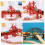 2pcs Toy Train Track Bridge Set, Wooden Railway Bridge Replacement, Tool Assembly 2