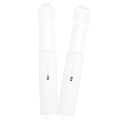 2pcs Toilet Paper Holder Set with Spring Loaded Rollers, Easy Installation, Compact 14x2cm Replacement