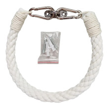 Rustic Rope Toilet Paper Holder Wall Mounted with Sturdy Cotton Rope for Farmhouse Bathroom Decor