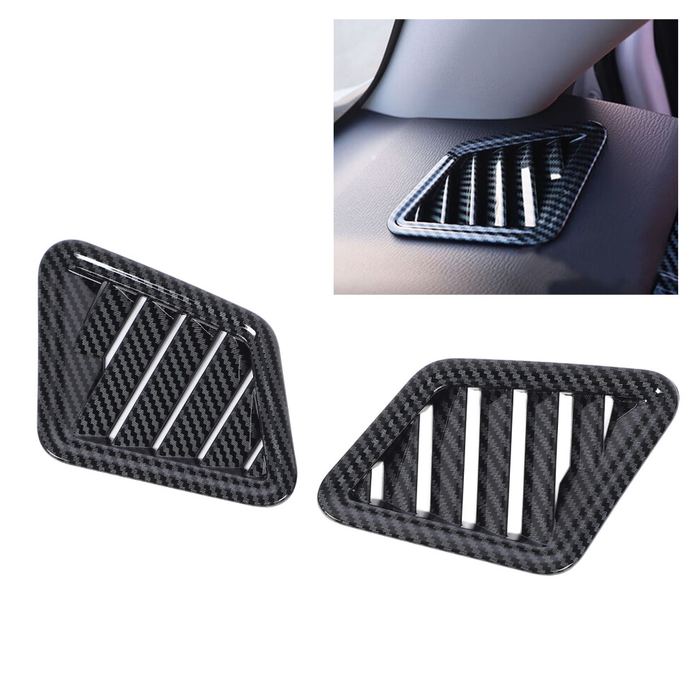 1 Pair Front Ac Vent Frame Cover Carbon Fiber L200 7901393744393
