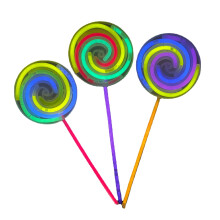 Glow Lollipop Toy LED Spinning Light Stick Set 8pcs Rotating Glow Wand for Party and Festival