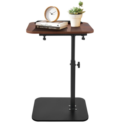 C Shaped Side Table, 45-80cm Height Adjustable Bedside Table