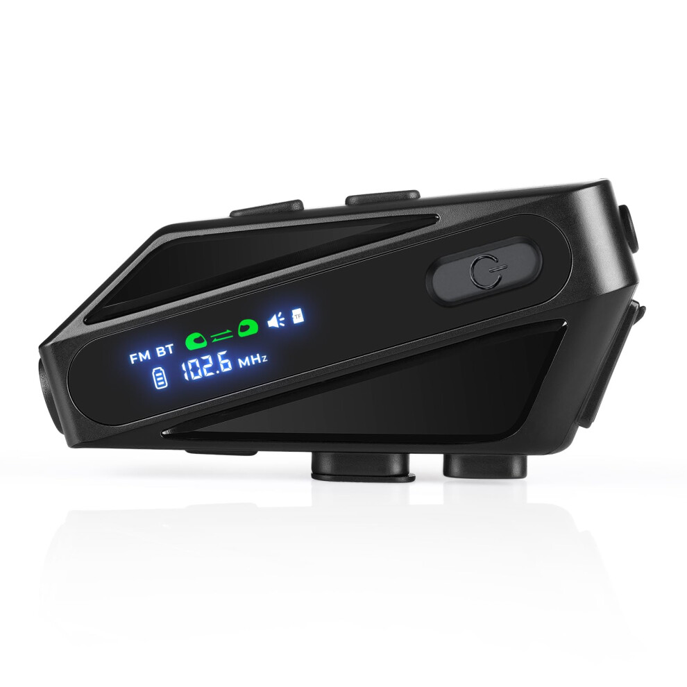 Motorcycle Bluetooth Headset With Noise Reduction, Ipx6 Waterproof Intercom And Fm Radio 9351714628426