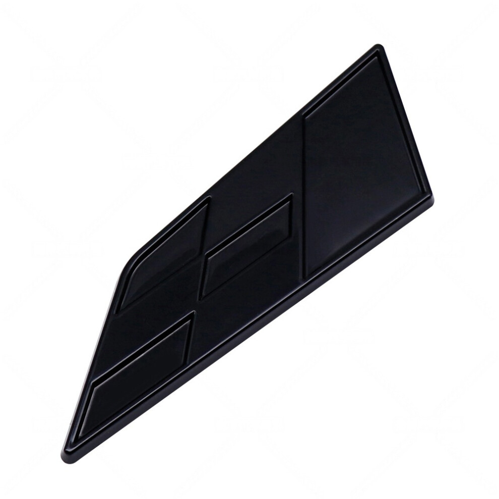 (Glossy ) Car Emblem Cupra Racing Flag Badge For Fiat 500 Abarth Black 4069369476853