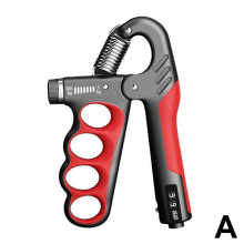 (Red Mechanical Counter) 5-100KG Hand Grip Strengthener Adjustable Forearm Trainer Finger Exerciser