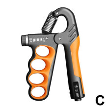 (Orange Mechanical Counter) 5-100KG Hand Grip Strengthener Adjustable Forearm Trainer Finger Exerciser
