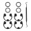 7337571 7170288 Plastic Softener Seal Replacement Set with 4 1