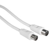 Câble Antenne - HAMA - 85DB - Blanc - 1,5m - Connectique TV