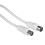 Hama Câble Antenne - HAMA - 85DB - Blanc - 1,5m - Connectique TV 1