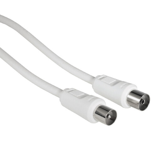 Hama Câble Antenne - HAMA - 85DB - Blanc - 1,5m - Connectique TV