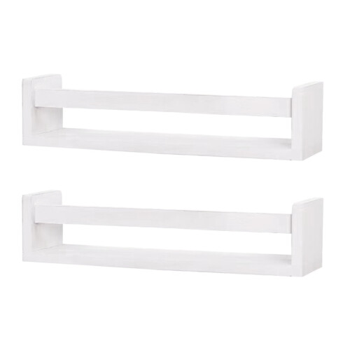 Smooth Wall Shelf For Nursery Or Kids Space Ideal For-White