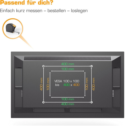 Hama FlashStar TV Wandhalterung FIX bis 75" Schwarz 1