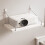 Wooden Wall Mounted Projector Shelf For Gaming Console Remote-A 7