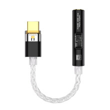 BA23 USB-C auf 3,5-mm-Audio-Klinkenadapter mit integriertem DAC Black