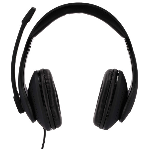 Hama Cuffie sovraurali cablate Stereo Hama nere con volume regolabile e silenziamento del microfono per computer 2