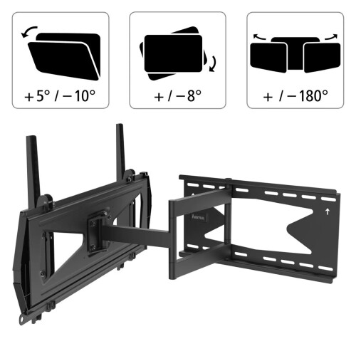 Hama TV Wandhalterung Professional bis 80" Schwarz 2