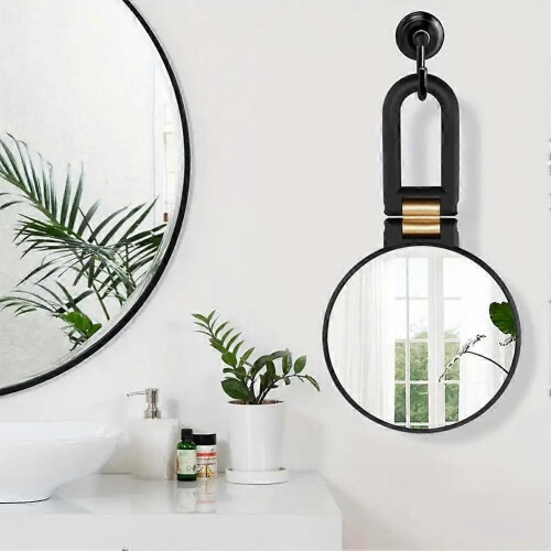 (white) 50X Magnifying Makeup Mirror, Handheld Double-Sided Folding Mirror 2