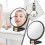 (white) 50X Magnifying Makeup Mirror, Handheld Double-Sided Folding Mirror 5