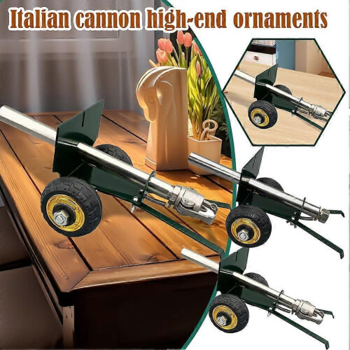 (A) Italian Cannon Cannon Table Decoration Gift Military Decorations Simulation Toy 2