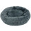 Medium Fluffy Donut Cushion Dog Bed in Dark Grey 3