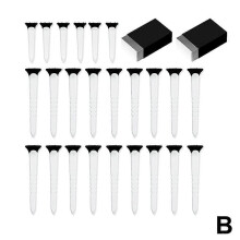 (24pcs) 12/24Pcs Adjustable Height Golf Nail Plastic Ball Seat