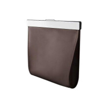 (Brown) Car Garbage Bag Waterproof Magnetic Adsorption Trash Can Back Seat Hanging