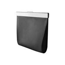 (Black) Car Garbage Bag Waterproof Magnetic Adsorption Trash Can Back Seat Hanging