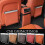 (Black) Car Garbage Bag Waterproof Magnetic Adsorption Trash Can Back Seat Hanging 3