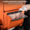 (Black) Car Garbage Bag Waterproof Magnetic Adsorption Trash Can Back Seat Hanging 5