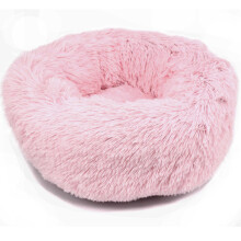 Actiaspet XS Fluffy Donut Cushion Dog Bed in Pink