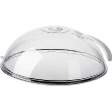 Microwave Splatter Cover for Food, Kitchen Lid, Glass Clear for Microwave Safe Plastic