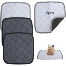 Set of 4 Washable Pee Pads for Guinea Pigs, 3030cm, Absorbent, Reusable, Non-Slip, Waterproof, Quick-Absorbing Mats for Rabbits, Hamsters and Small An