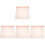 4Rolls Pink Decorative Gift Wraps Durable Flower and Craft Paper 4