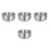 4Sets Silver Stainless Steel Multipurpose Kitchen Strainer Basket 4