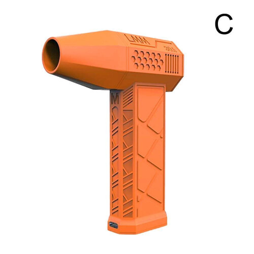 (Orange) Violent Turbofan Handheld Electric Turbofan Air Compressor Duster