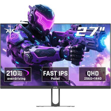 KTC Gaming Monitor 27 Inch  2K 200Hz (Overlocking 210Hz) | Built-in Speakers | Fast IPS Panel
