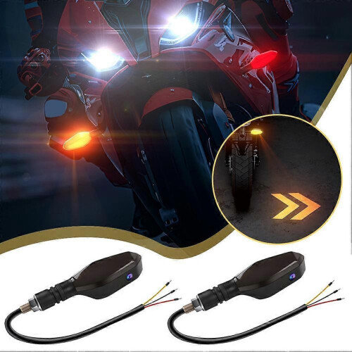 (A) Motorcycle Projection Turn Signal Highlight Arrow Pattern Projection Lamp 1