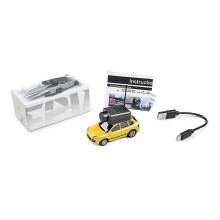 (Yellow) Mini FPV Remote Control Car - Silver (with Camera+APP Control) 1:64