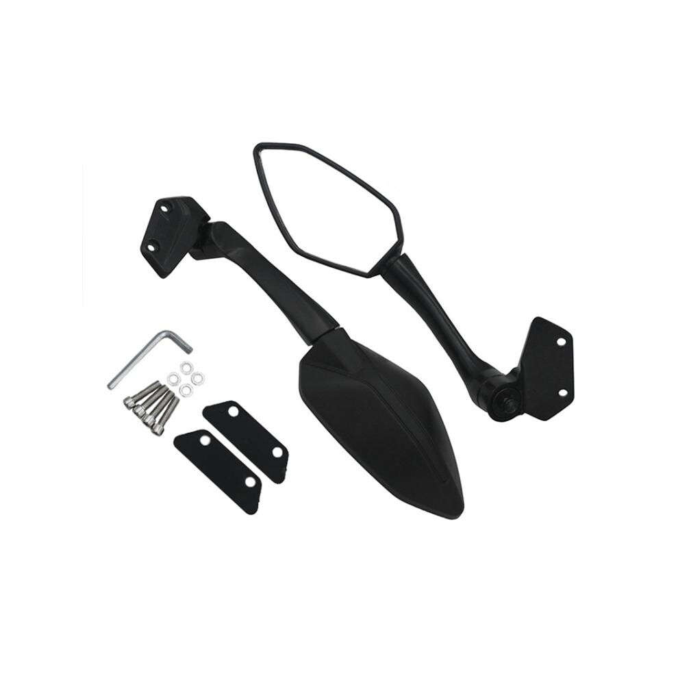 Two Sets Of Motorcycle Racing Rearview Mirrors (Black) Suitable Compatible Cfmoto 250Sr Cf250-6 / Cf250-6A.:Compatible Cfmoto 250Sr Cf250-6 / Cf250-6 Black 6902344651754