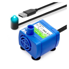 Mini Submersible Water Pump DC 5V Brushless 160L/H Ultra Quiet USB Pump for Aquarium or Pet Fountain