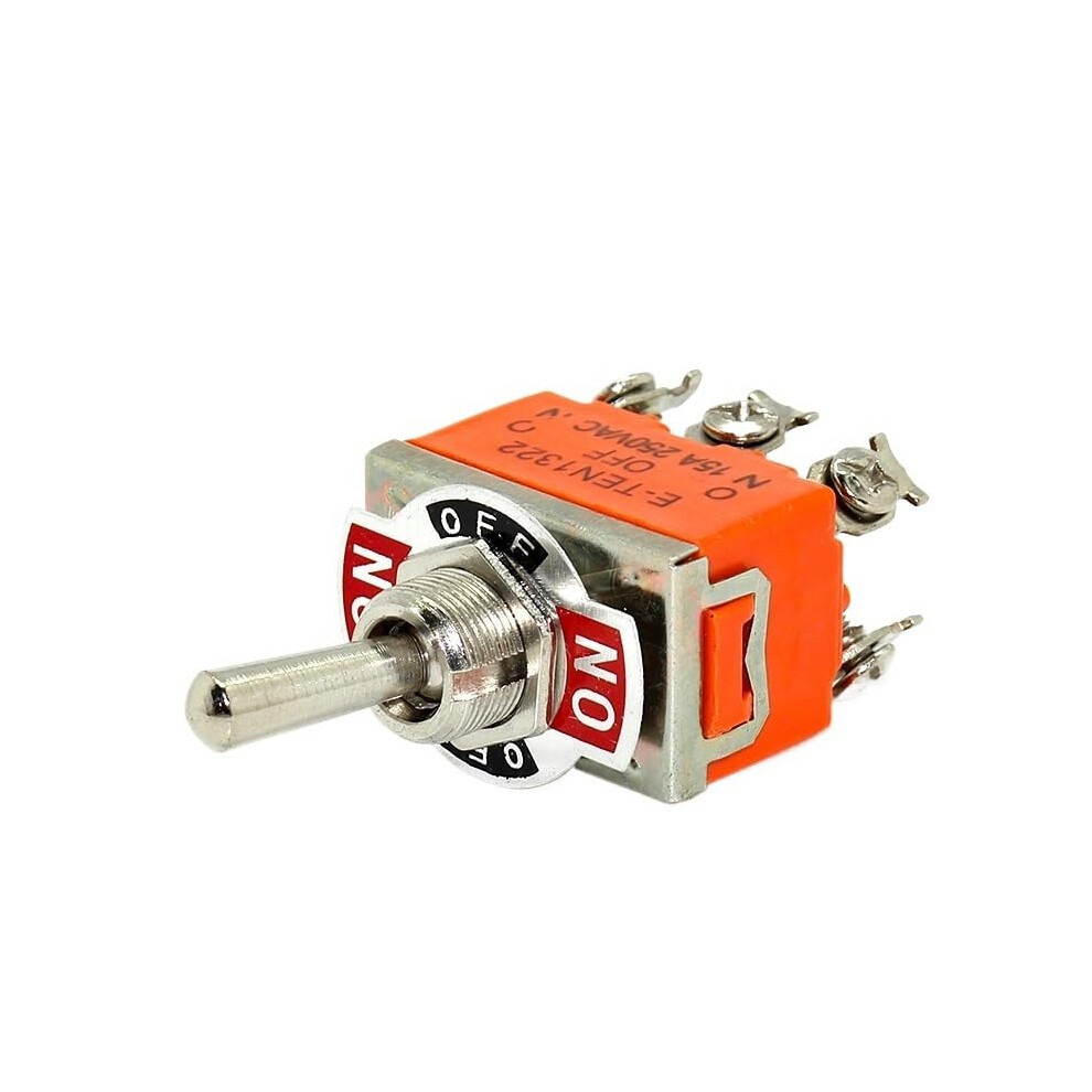 15A 250V Dpdt Toggle Switch 6 Pin Double Pole Double Throw For Instant Emergency Shutdown Reliable Industrial Performance 9771547001607