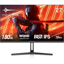 Minifire 27-inch 180Hz QHD Gaming Monitor, 2560x1440 IPS, 1ms MPRT, Adaptive Sync, 10-bit, 90% DCI-P3, 120% sRGB