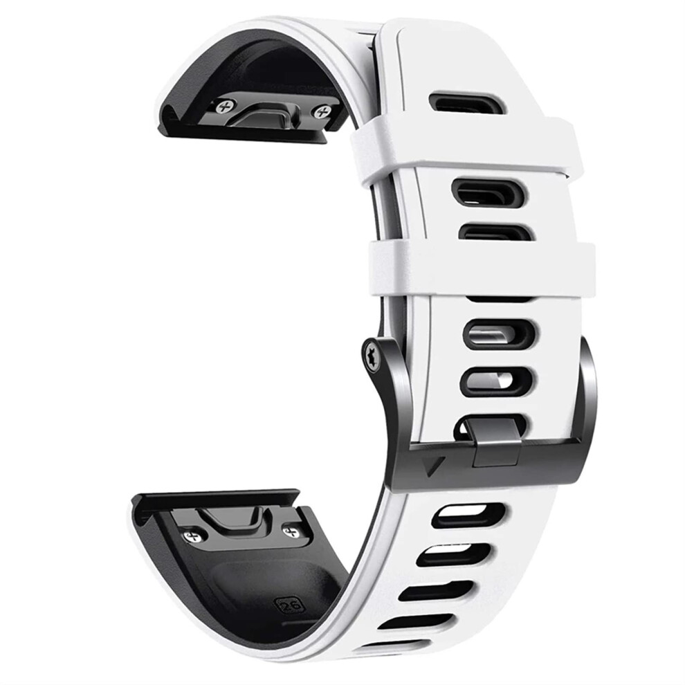 26Mm Silicone Watch Band For Garmin Fenix 3 Hr And D2, Quick Release Adjustable Durable Strap 9073542152170